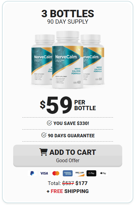 NerveCalm 3 Bottle pricing